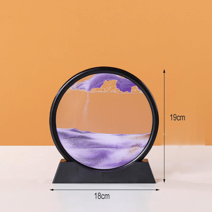Flowing Sand Painting, 3D Moving Sand Art Picture, Dynamic Natural Landscape - Adorable
