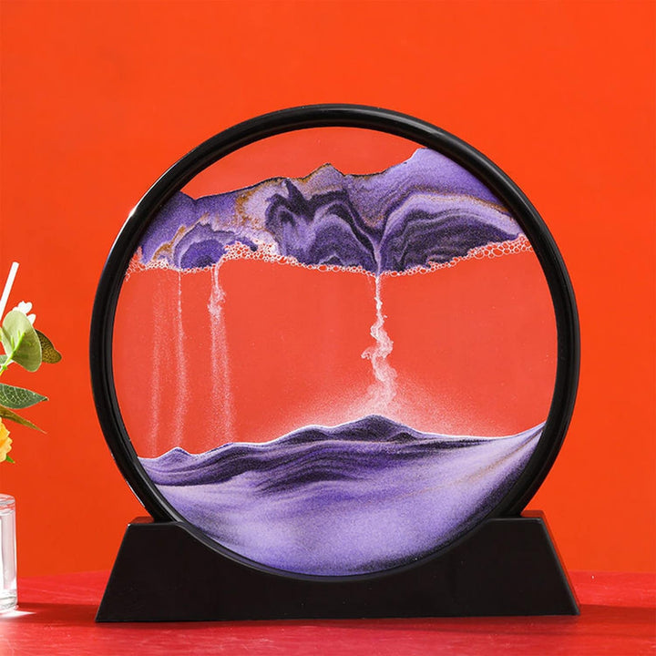 Flowing Sand Painting, 3D Moving Sand Art Picture, Dynamic Natural Landscape - Adorable