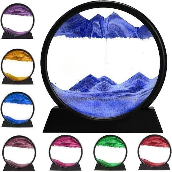 Flowing Sand Painting, 3D Moving Sand Art Picture, Dynamic Natural Landscape - Adorable