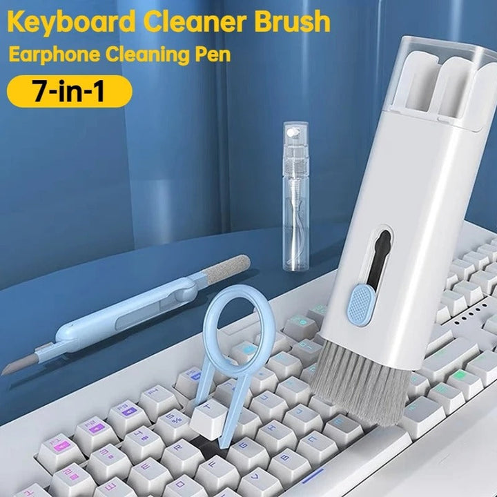 7 In 1 Kit Scalable Keyboard Brush Earphone Pen Cleaner - Adorable