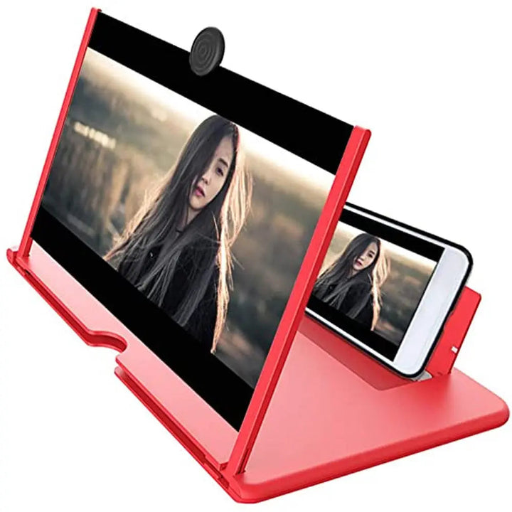Full HD Mobile Phone Screen Amplifier Pull-out HD Video Mobile Phone Desktop Lazy Magnifying Glass Holder  Limit Stock 12 Inch Size - Adorable