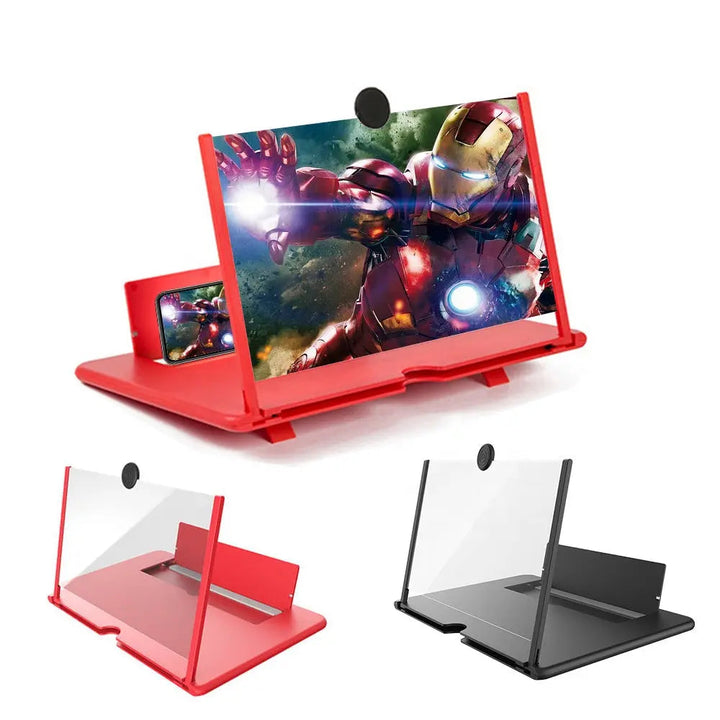 Full HD Mobile Phone Screen Amplifier Pull-out HD Video Mobile Phone Desktop Lazy Magnifying Glass Holder  Limit Stock 12 Inch Size - Adorable