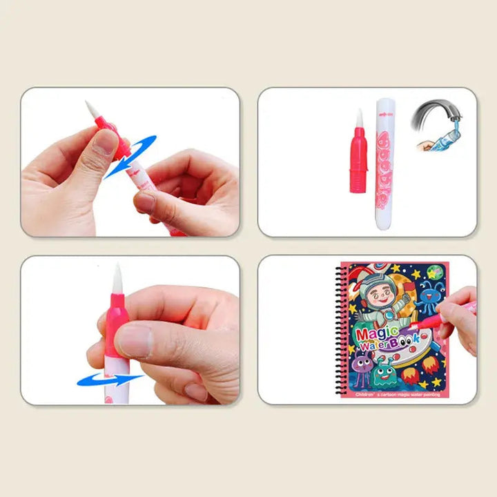 Magic Water Painting Book For Kids (Reuseable) Book Limited Stock Available - Adorable