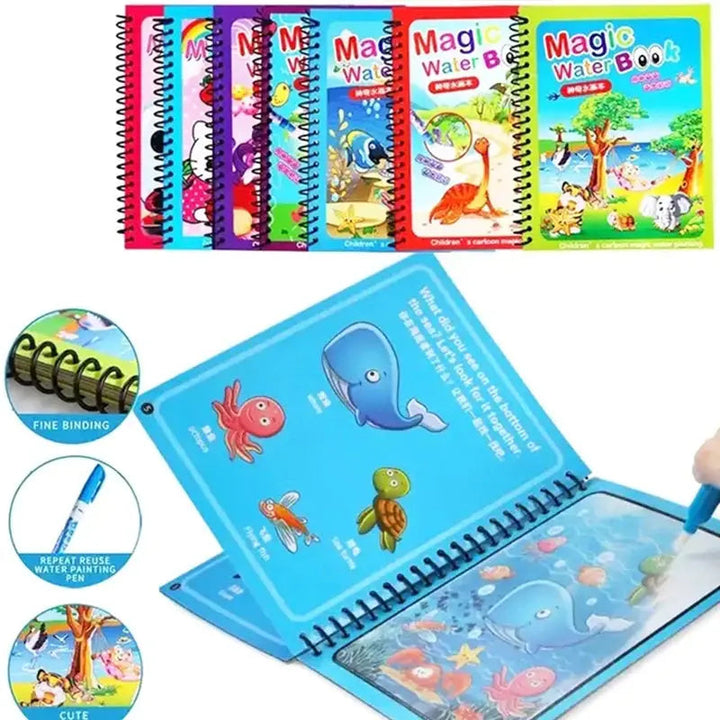 Magic Water Painting Book For Kids (Reuseable) Book Limited Stock Available - Adorable