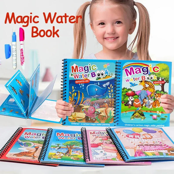 Magic Water Painting Book For Kids (Reuseable) Book Limited Stock Available - Adorable