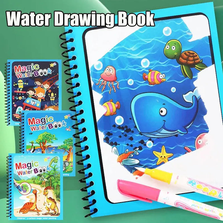 Magic Water Painting Book For Kids (Reuseable) Book Limited Stock Available - Adorable